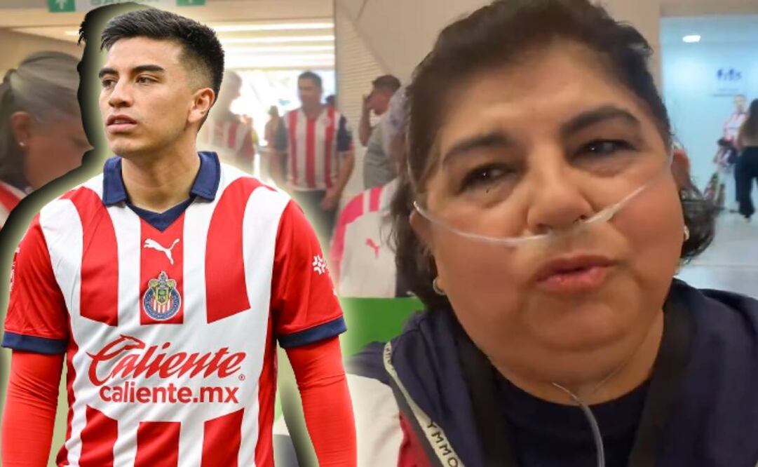 La mamá del Nene Beltrán, pese a tener que usar oxígeno, acudió al Estadio Akron para apoyar a su hijo