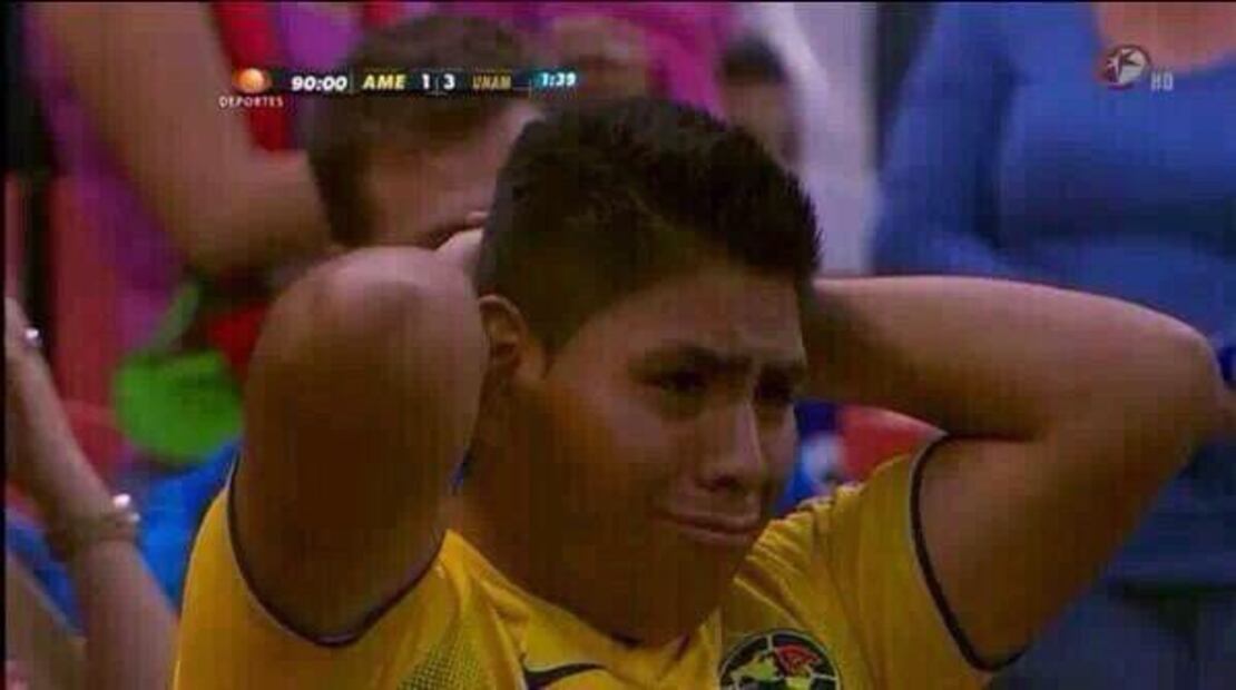 Aficionado de América triste por la eliminación ante Pumas