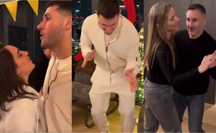 Santiago Giménez y el Chaco Giménez reciben el 2024 bailando ¡Sacaron los pasos prohibidos!