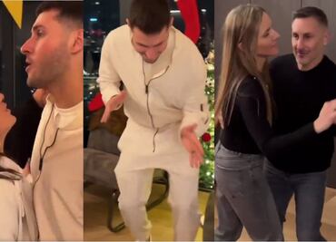 Santiago Giménez y el Chaco Giménez reciben el 2024 bailando ¡Sacaron los pasos prohibidos!
