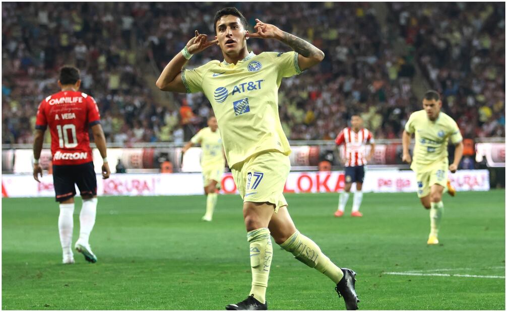 Zendejas celebrando gol contra Chivas - Imago7