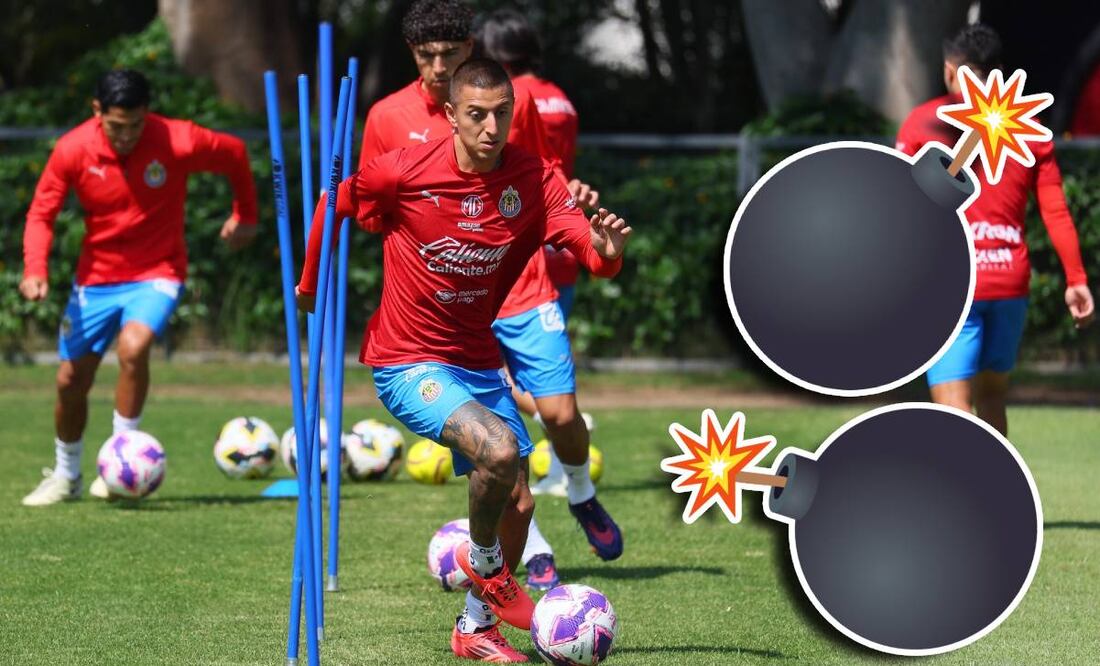 El Piojo Alvarado detonó dos petardos en las instalaciones de Chivas. Foto: Chivas