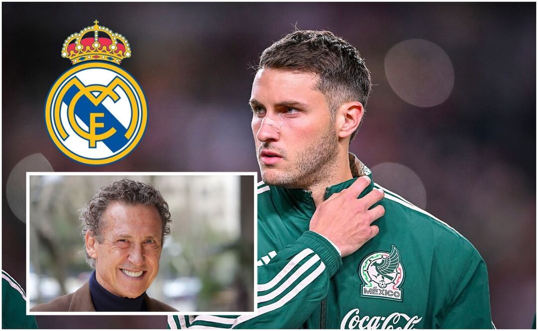 Santiago Giménez y Jorge Valdano / FOTO: Imago7 y Captura