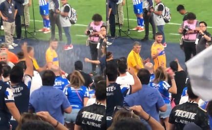 Gignac hizo seña obscena a afición de Rayados tras ser bañado por cerveza