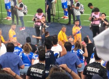 Gignac hizo seña obscena a afición de Rayados tras ser bañado por cerveza