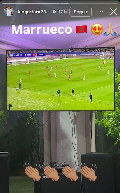 Burla de Arturo Vidal a la selección de Argentina Foto: Capturas