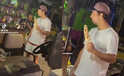 Niño 'pone en jaque' a 'Checo' Pérez mientras come un elote: '¿Cuándo va jugar a las carreras?'