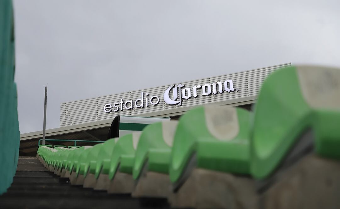 Panorámica del estadio, durante el partido correspondiente a la jornada 2 del torneo Clausura 2024 entre los Santos de Torreón y los rayados de Monterrey, realizado en el Estadio TSM - Foto: Imago7