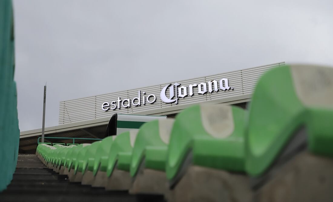 Panorámica del estadio, durante el partido correspondiente a la jornada 2 del torneo Clausura 2024 entre los Santos de Torreón y los rayados de Monterrey, realizado en el Estadio TSM - Foto: Imago7