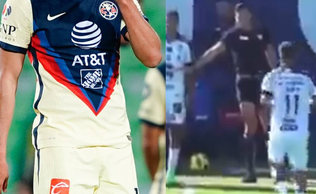 Alan Medina no le gustó salir del terreno de juego y se enfrentó con uno de sus compañeros. Foto: Especial.