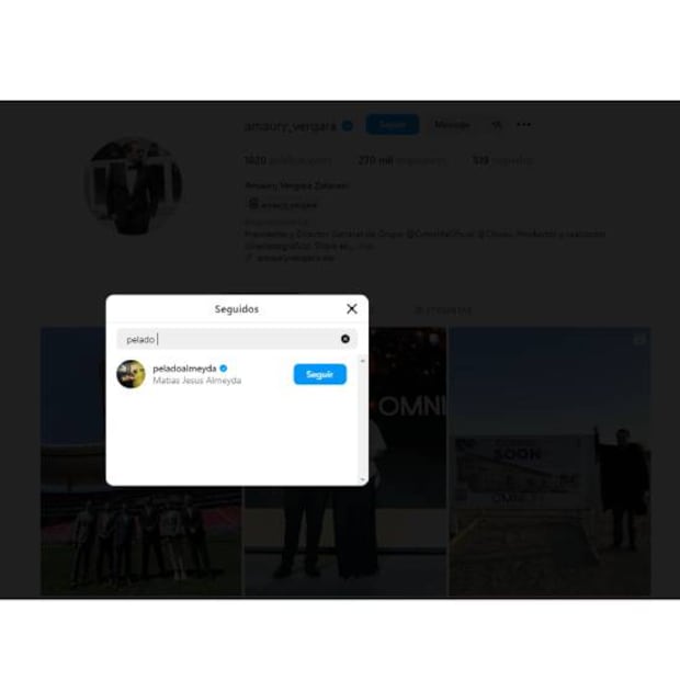 Amaury Vergara comenzó a seguir en Instagram a Matías Almeyda y los aficionados lo vieron como una señal de su regreso a Chivas. Foto: Especial