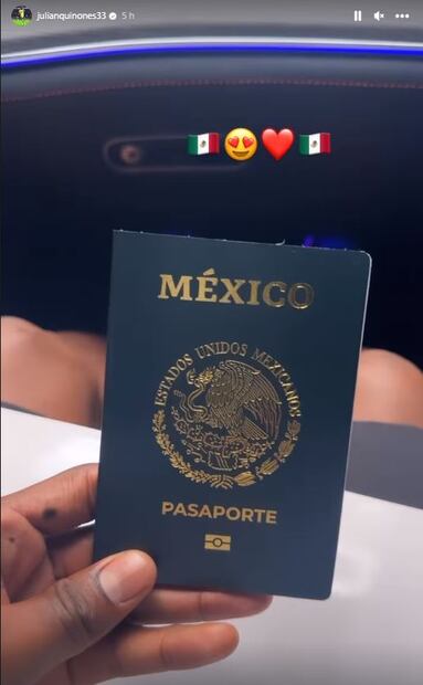 Historia de Julián Quiñones - Foto: @julianquinones33 en Instagram