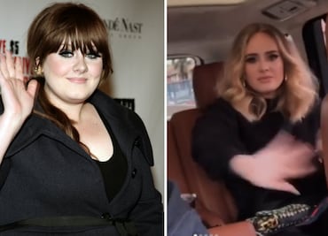 El antes y después de Adele… ¡Cambio radical!