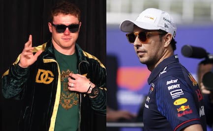Canelo Álvarez visitó a Checo Pérez en el Gran Premio de Abu Dhabi
