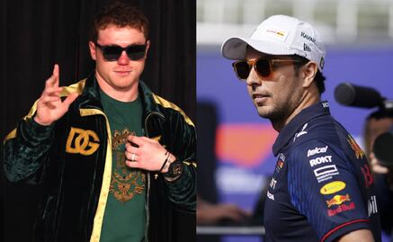 Canelo Álvarez visitó a Checo Pérez en el Gran Premio de Abu Dhabi