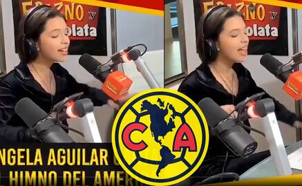 Ángela Aguilar cantó el himno del América y enamoró a los aficionados de las Águilas