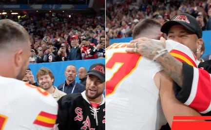 Neymar disfrutó la visita de la NFL a Brasil ¡Travis Kelce lo saludó!