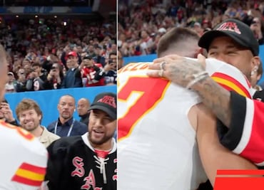 Neymar disfrutó la visita de la NFL a Brasil ¡Travis Kelce lo saludó!