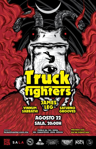 La banda de rock sueca “Truckfighters” se presenta por primera vez en México