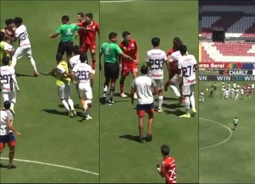 Se armó la bronca entre Chivas y Atlas de la categoría Sub 16, tras el triunfo del Rebaño en la Final