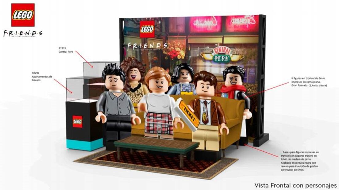 LEGO monta sets gigante de “Friends” en Santa Fe