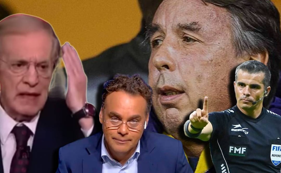 José Ramón Fernández enojado, David Faitelson, Fernando Hernández y Emilio Azcárraga / FOTOS: Capturas e Imago7