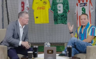 Ricardo Peláez y Luis Hernández, en el podcast 'Futbol de Cabeza'. FOTO: Captura