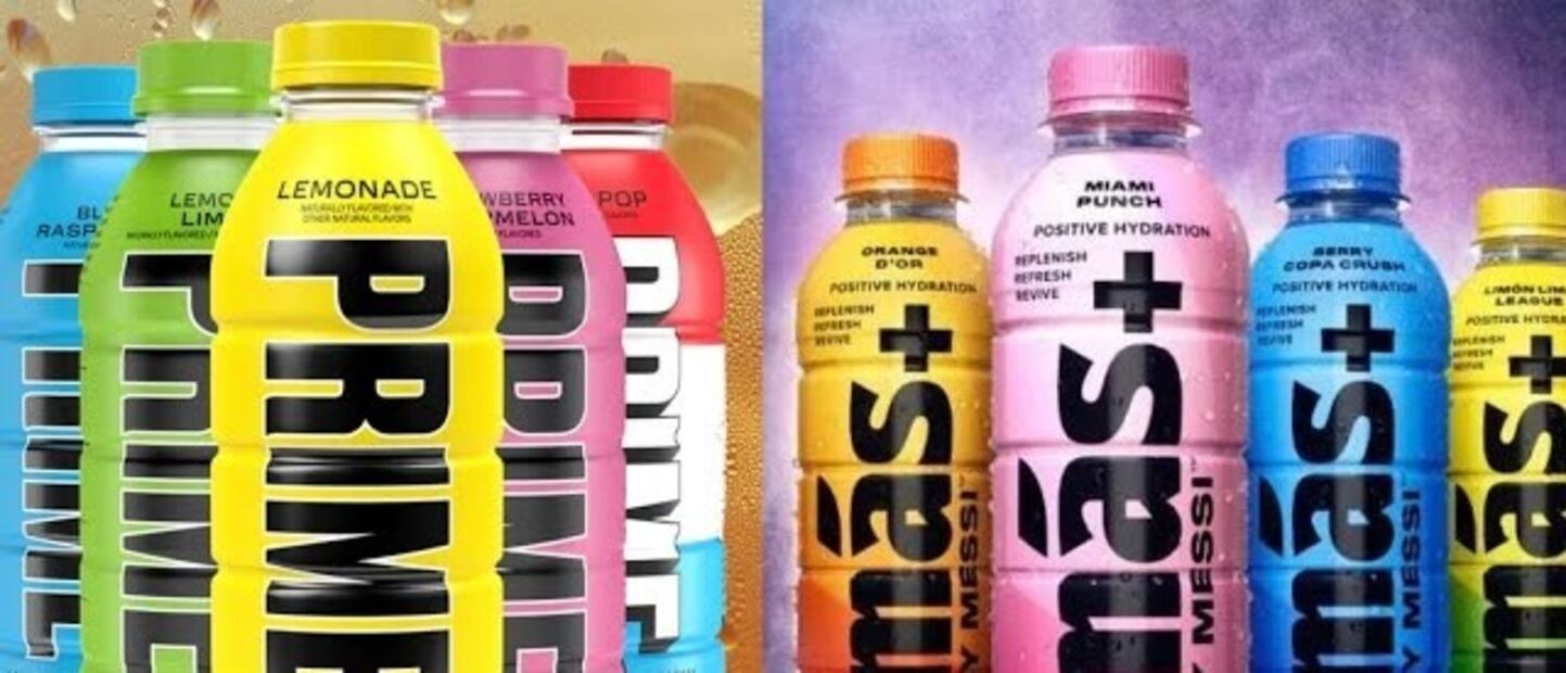 Las similitudes entre la bebida de Lionel Messi y Logan Paul / Foto: Especiales