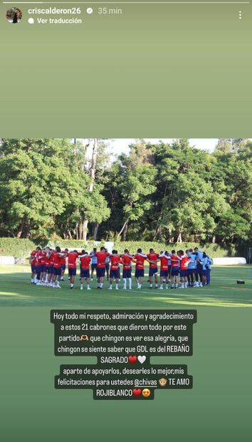 Chicote Calderón felicitó a sus compañeros - Especial