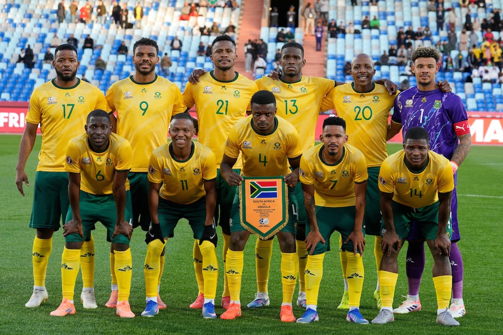 Selección de Sudáfrica, durante la Copa Africana - Foto: AP