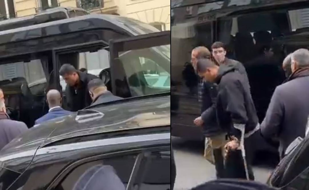 Así fue la llegada de Rodri para la gala del Balón de Oro. FOTO: Capturas