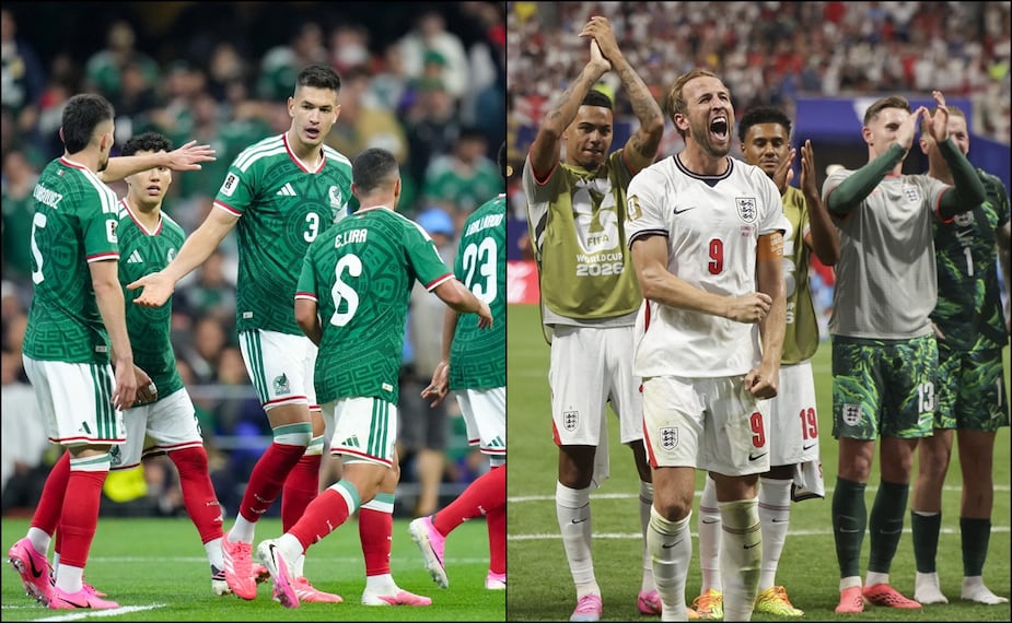 ¿Cuál es el valor de las plantillas de la Selección Mexicana e Inglaterra?. FOTOS: Imago7