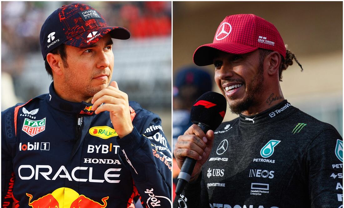 Checo Pérez y Lewis Hamilton pelean por el subcampeonato de Fórmula 1 - AFP