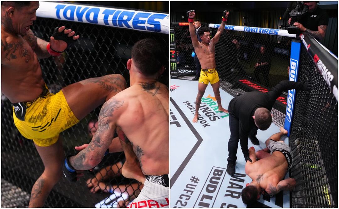 Vinicius Oliveira noqueó a Bernardo Sopaj en la UFC - Foto: @UFCEspanol (X)