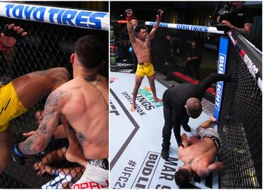 VIDEO: Espeluznante nocaut de Vinicius Oliveira sobre Bernardo Sopaj en la UFC