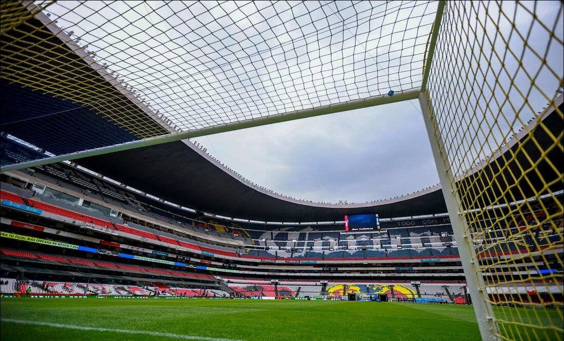 Vista panorámica desde una de las porterías del Estadio Azteca. FOTO: Imago7
