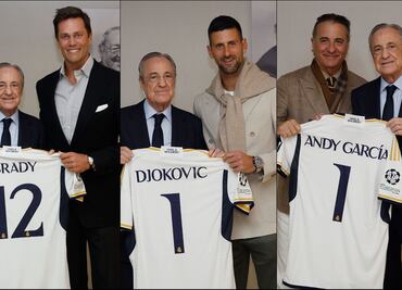 ¡Invitados de lujo en el Bernabéu! Tom Brady, Djokovic y Andy García estuvieron en el Clásico Español