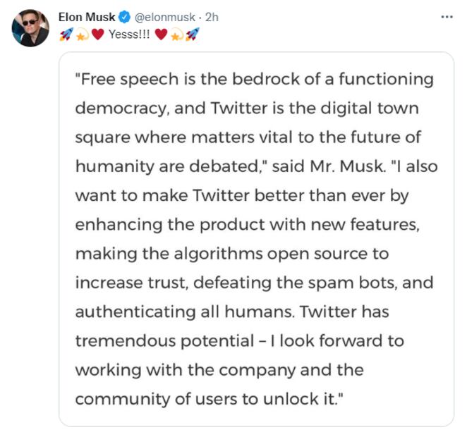 ¡Twitter tiene nuevo dueño! Elon Musk la compró por 44 mil millones de dólares