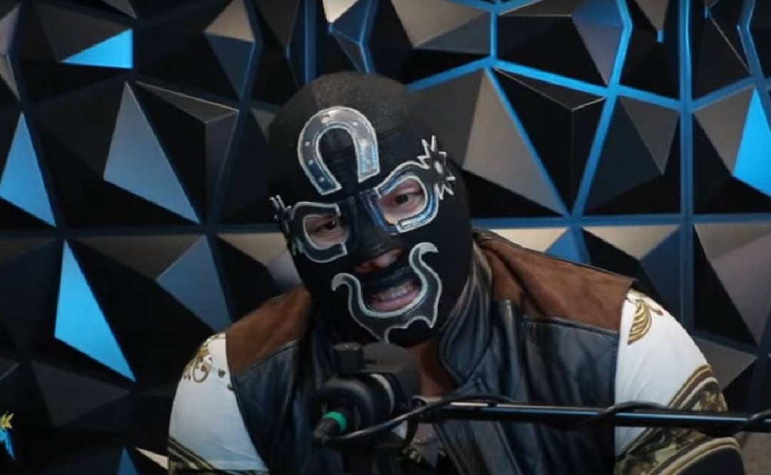 El luchador Cuatrero rompió el silencio durante el podcast 'Tras la 100 caras' que conduce su hermano Sanson. FOTO: Captura