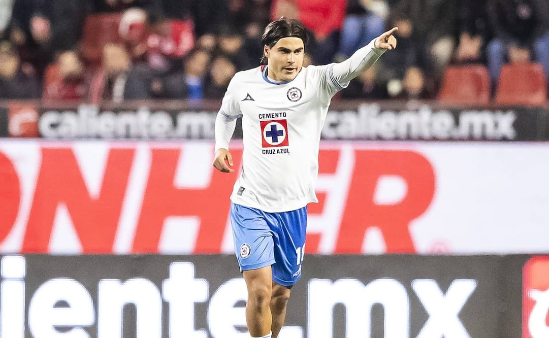 A los seis minutos de comenzado el partido, Romero puso adelante a los celestes. Foto: Imago7.