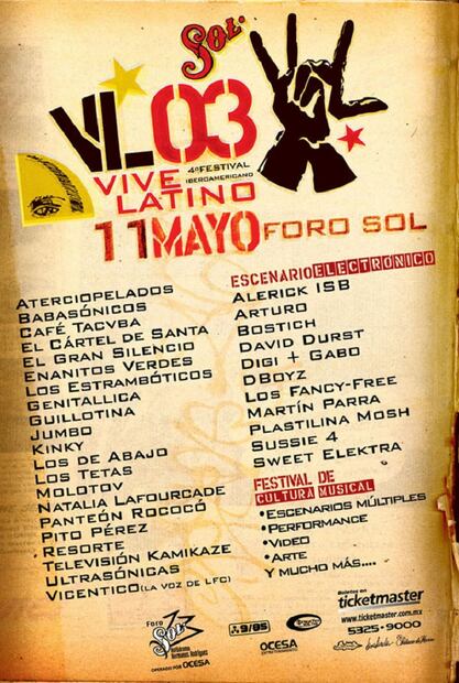 ¿Cuál fue tu favorito? 20 años del Vive Latino a través de sus carteles