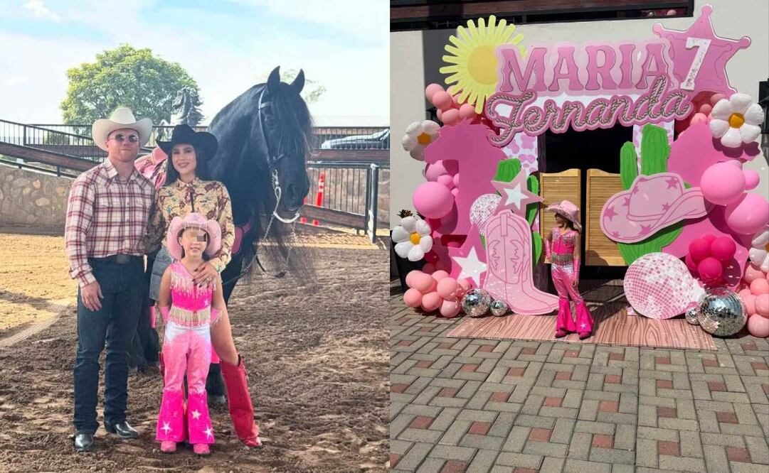Canelo Álvarez le organizó un espectacular cumpleaños a su hija María Fernanda. Foto: Especial