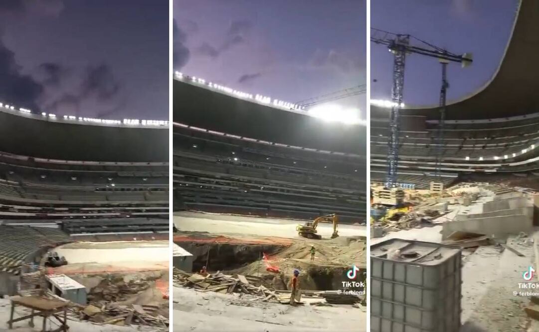 Este es uno de los videos donde mostró las obras de remodelación en el Estadio Azteca. Foto: Especial