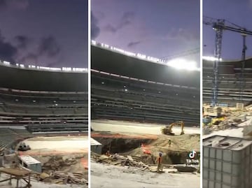 Trabajador del Estadio Azteca señaló que fue despedido por publicar videos de la remodelación