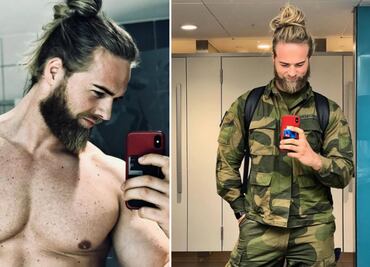 Él es el “dios vikingo” que conquista en redes sociales