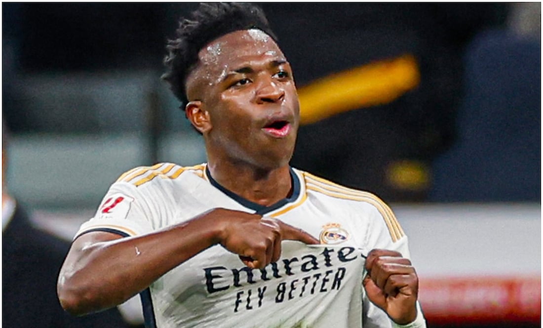 Vinícius celebrando un gol con el Real Madrid - Foto: Real Madrid (X)