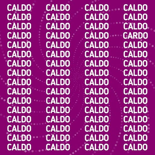 Acertijo visual: encuentra la palabra "cardo" en tan solo 10 segundos. Fuente: Genial Guru