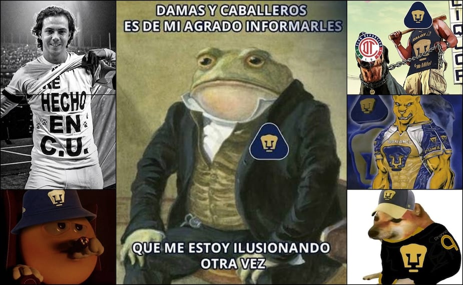 Pumas sorprende a Toluca y provoca una avalancha de memes tras la remontada. FOTO: Especial