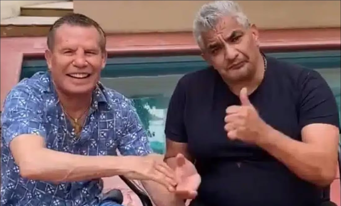 Julio César Chávez y Shocker. FOTO: Captura