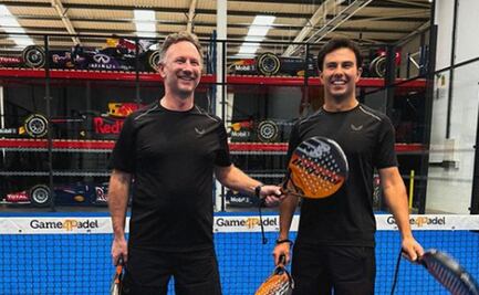 Checo Pérez y Christian Horner dejan el automovilismo para jugar pádel
